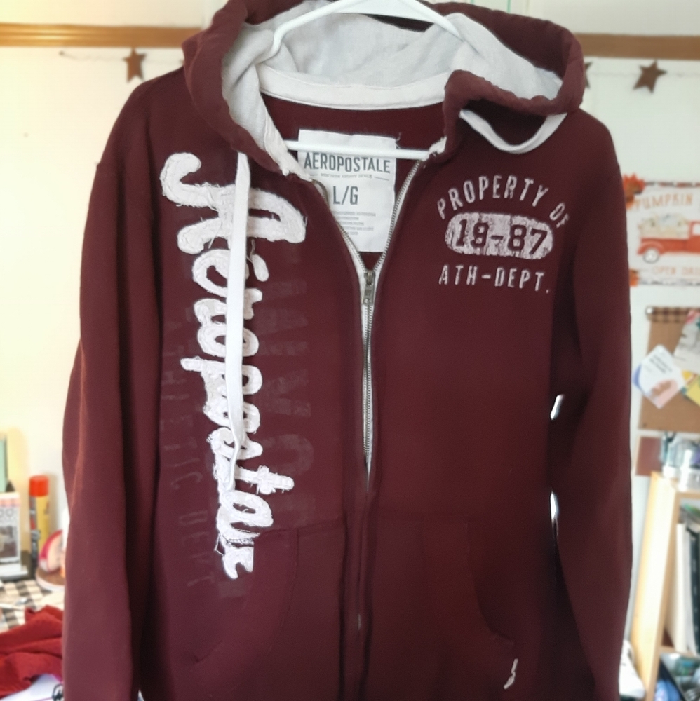 Aero Mens Zip Up Hoodie